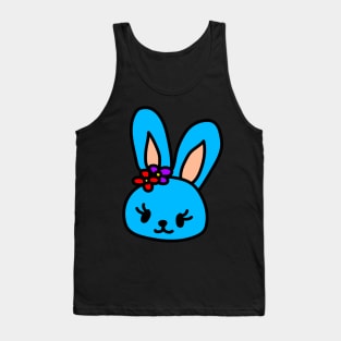 Blue bunny Tank Top